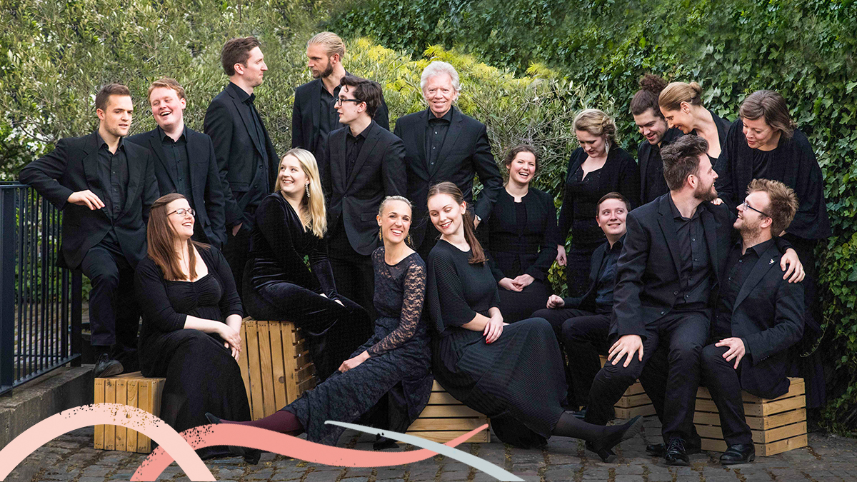 Gruppbild på Mogens Dahl kammerkor